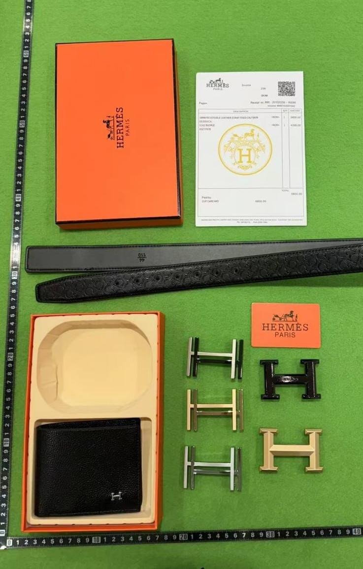 Ferragamo&Hermes&Burberry&Gucci&LV Belt Wallet Gift Box                                 -2