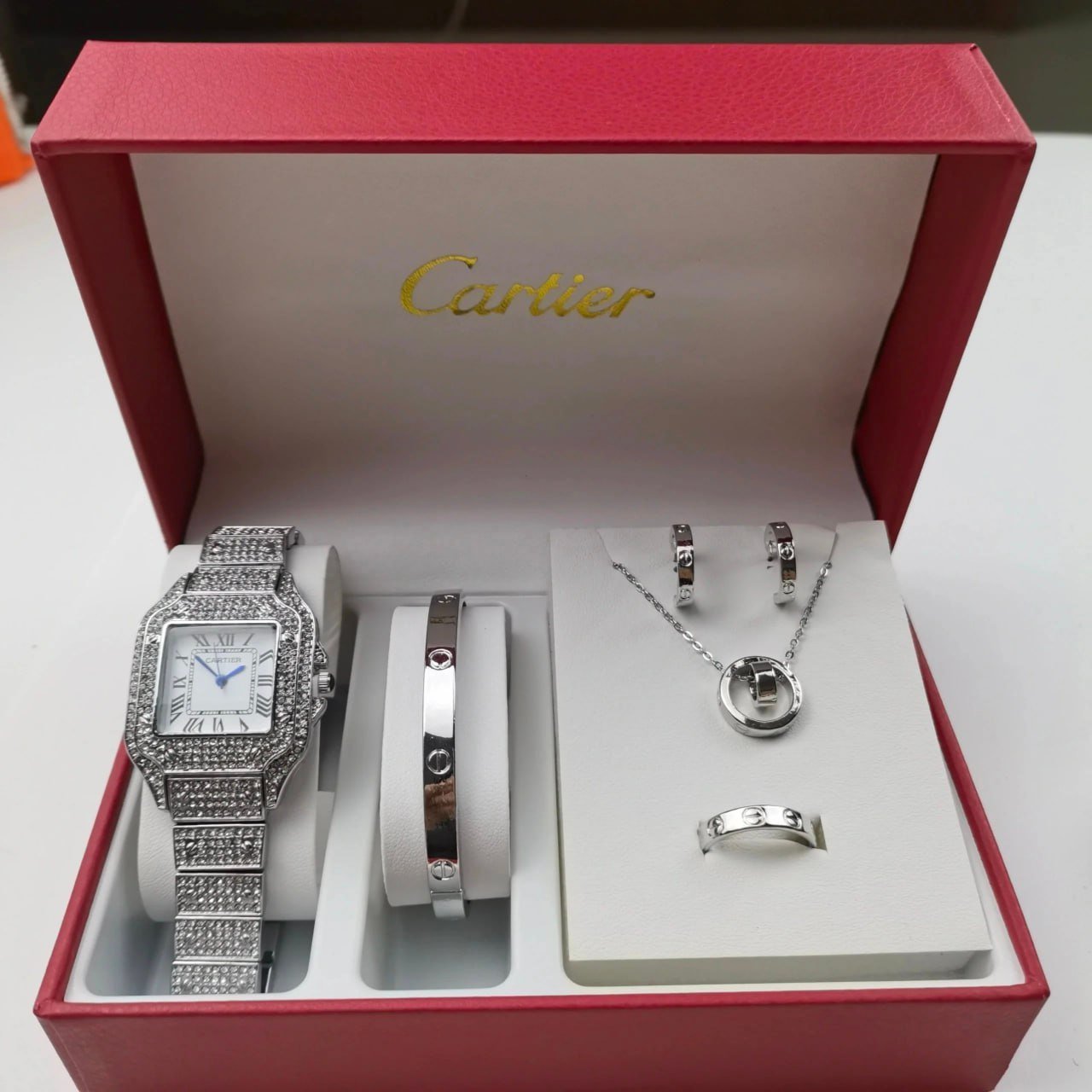  Cartier Santos de Cartier Watch & Jewelry Set [28 styles]                                 -3