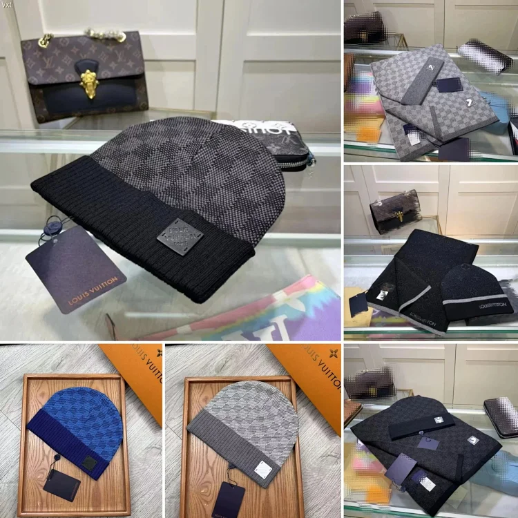 Louis Vuitton Beanie & Sca
