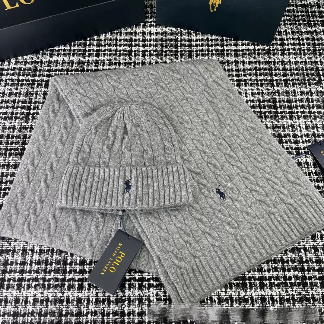 LV Beanie\knitted hat/Louis Vuitton Scarf Set -3