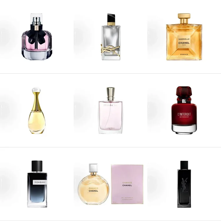 YSL Dior Creed and other brand