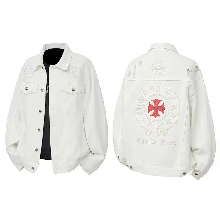 Chrome Hearts Hoodie Set Jeans jacket
