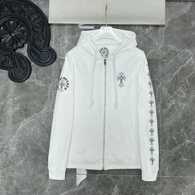 Chrome Hearts Zippered Hoodie