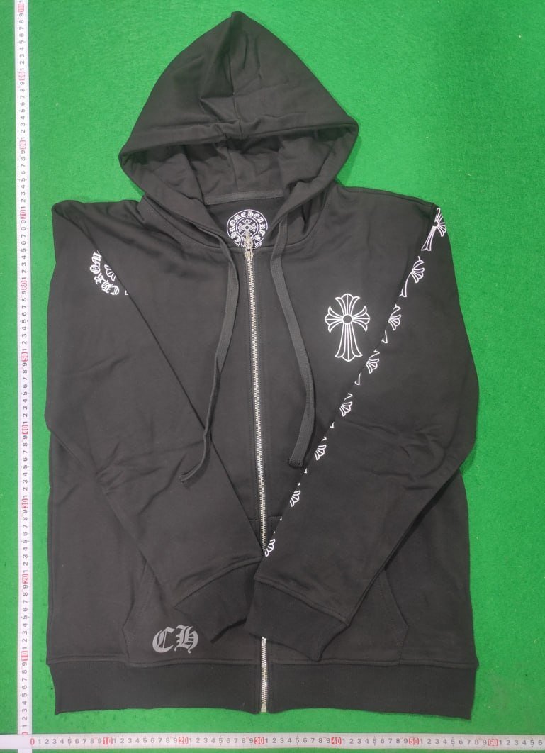 Chrome Hearts Zippered Hoodie -3