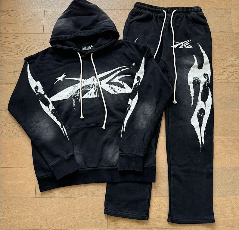 HellStar  t-shirt Tee Shorts Suits hoodie pants set -4