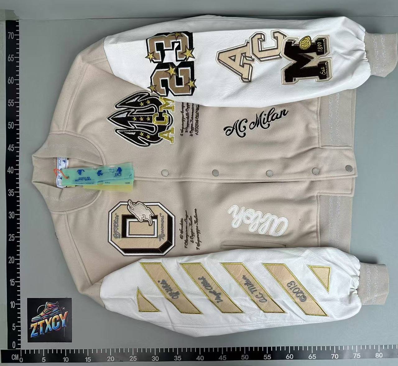 Off White Baseball Jacket -2