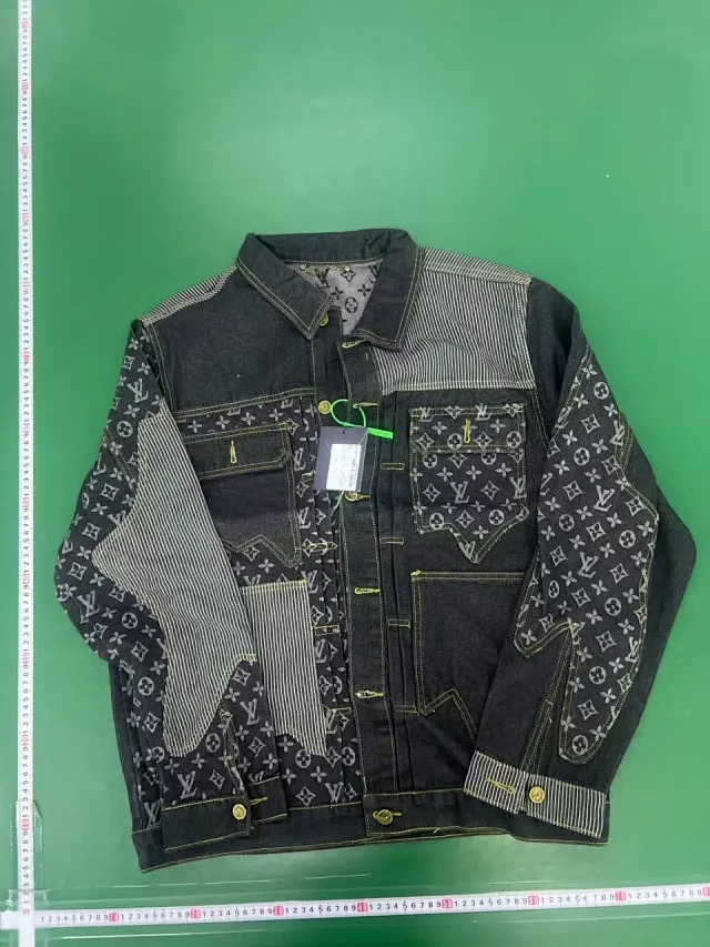 LV Louis Vuitton cardigan denim jacket jeans suit coat  -2