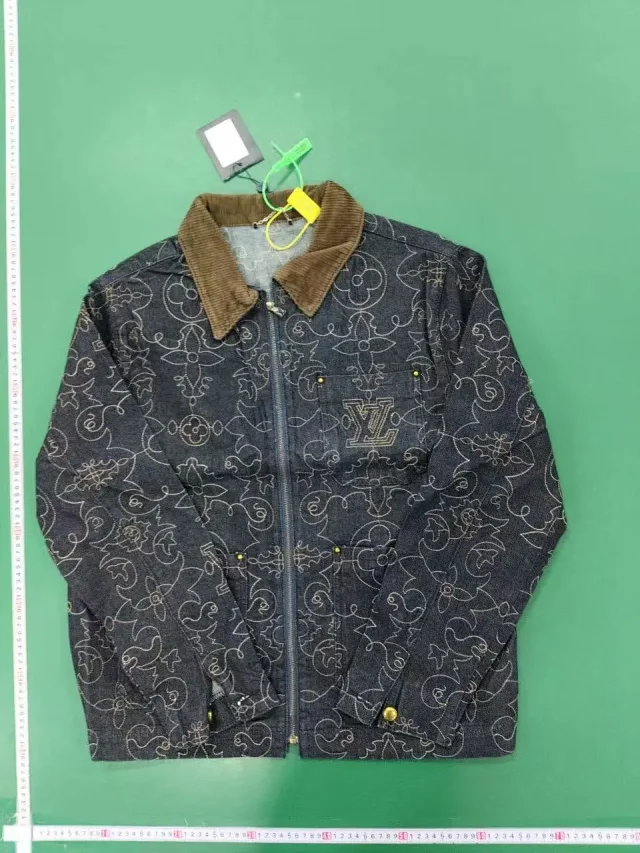 LV Louis Vuitton cardigan denim jacket jeans suit coat  -4