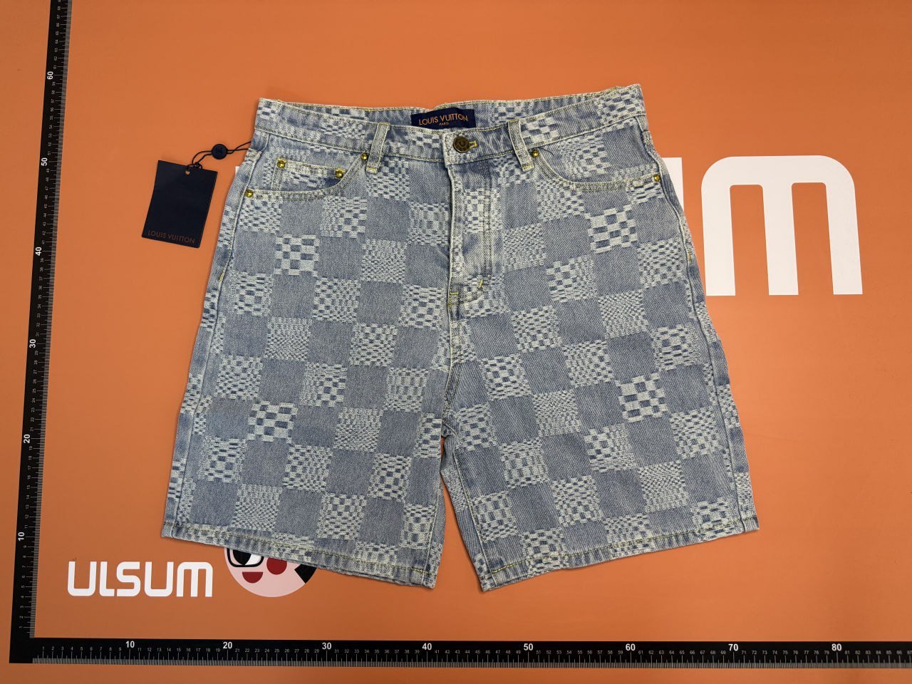 Louis vuitton denim suit&Denim shorts -3