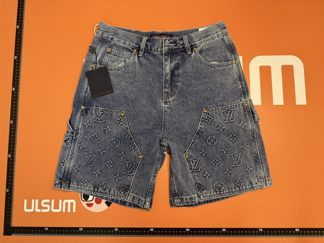 Louis vuitton denim suit&Denim shorts -2